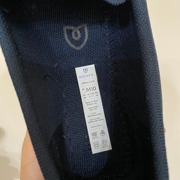 Rothys Mens Navy The Driving Loafer sz 10 - Picture 9 of 10